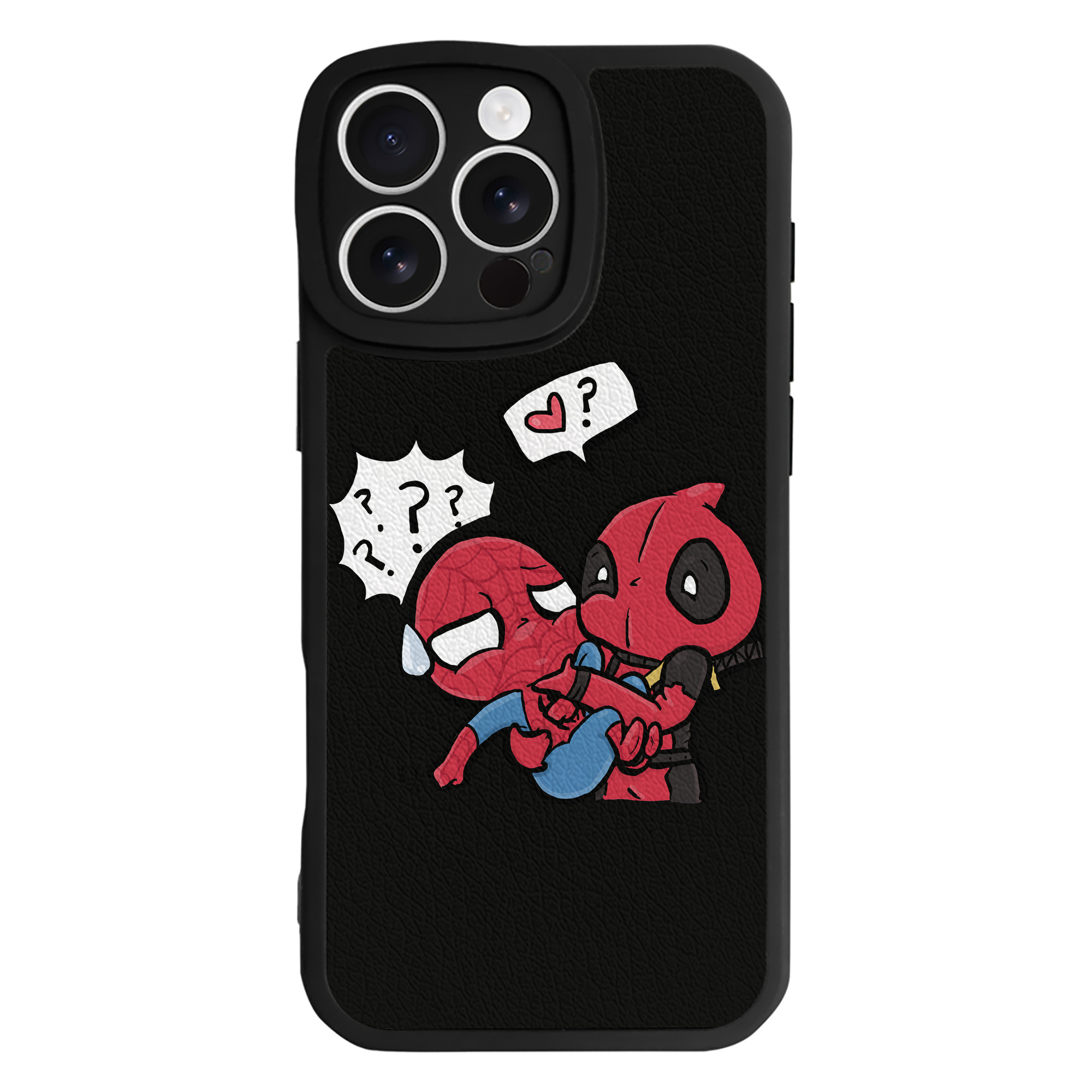 （画像用） Deadpool デッドプール 【iPhone 16シリーズ対応】シリコンスマホケース（レザー調） 材質：シリコン